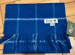 Online Sweater Shop 100% Cashmere Scarf Atlantic Blue
