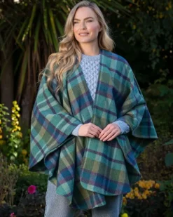 Online Sweater Shop 100% Lambswool Cape - Sue 624
