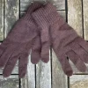 New Sweater Shop 100% Lambswool Gloves Dark Brown