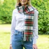 Discount Sweater Shop 100% Lambswool White Stewart Tartan
