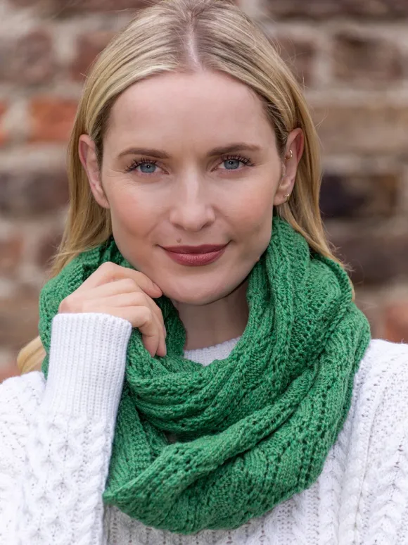 Best Sweater Shop 100% Merino Wool Infinity Snood Kiwi