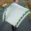 Discount Sweater Shop 100% Merino Wool Shamrock Throw