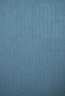 Sale Sweater Shop Aran Cable Knit Blanket Super Soft Merino Ocean Blue
