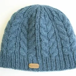 Outlet Sweater Shop Aran Cable Pullon Hat Denim
