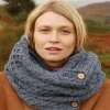 Outlet Sweater Shop Aran Infinity Snood Denim