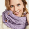 Best Sweater Shop Aran Infinity Snood Lilac