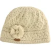Outlet Sweater Shop Aran Trellis Pullon Hat Natural White
