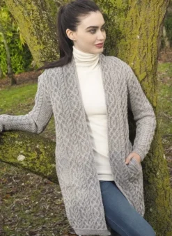 Sale Sweater Shop Celtic Braid Coat Grey