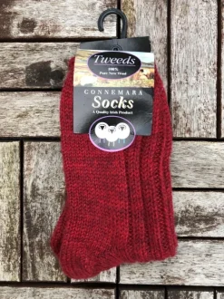 Online Sweater Shop Connemara Unisex Socks - Red