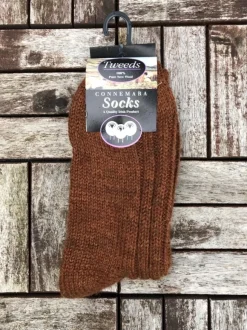 Online Sweater Shop Connemara Unisex Socks - Rust