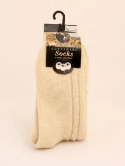 Online Sweater Shop Connemara Unisex Socks -Natural