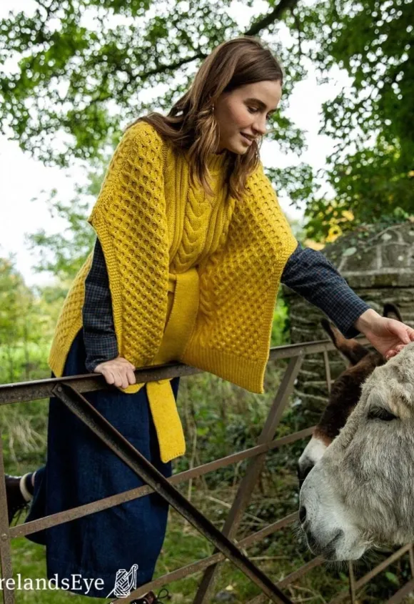 Sale Sweater Shop Crocus Horseshoe Cable Cape Sunflower