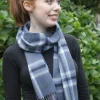 Best Sweater Shop Extra Fine Merino Wool Blue, Cream and Black