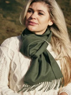 Online Sweater Shop Extra Fine Merino Wool Scarf 127