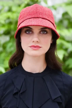 Online Sweater Shop Flapper Cap Coral Col: 215