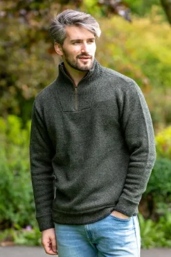 Hot Sweater Shop Halfzip Sweater Lambswool A227