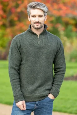Hot Sweater Shop Halfzip Sweater Lambswool A227