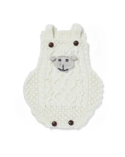 New Sweater Shop Handknit 100% Merino Baby Romper