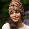 Sale Sweater Shop Handmade in Ireland - Super Soft hat with pom pom - Autumn Mix
