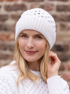 Online Sweater Shop Irish Aran Hat Natural