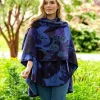 Best Sweater Shop Irish Celtic Design Shawl - Purple