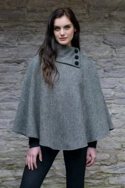 Fashion Sweater Shop Irish Tweed Poncho 01