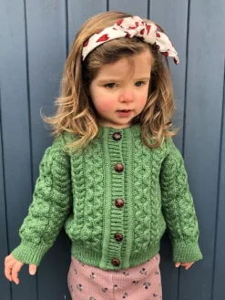 Sale Sweater Shop Kids Aran Cardigan Green