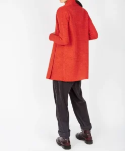 Discount Sweater Shop Kilcoole Textured Coatigan Orange