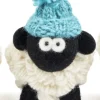 New Sweater Shop Knitted Sheep with Bobble Hat Teal Blue - Medium