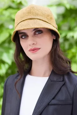 Clearance Sweater Shop Ladies Irish Flapper Cap Mustard 602