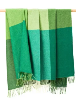 New Sweater Shop Lambswool Throw Green Mix - Col.608