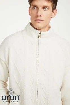 Clearance Sweater Shop Lined Shetland Jacket Natural