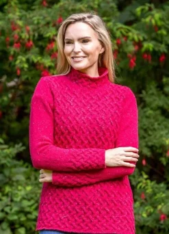 Online Sweater Shop Luxurious Wool & Cashmere Trellis Sweater - Bramble Berry