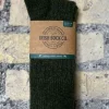 Outlet Sweater Shop Mens Merino Wool Socks Green