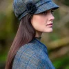 Fashion Sweater Shop Newsboy Cap Green / Blue / Brown Check Col: 782