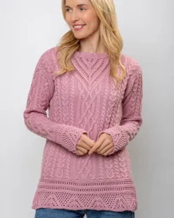 Sale Sweater Shop Pink Tunic Sweater Merino Wool