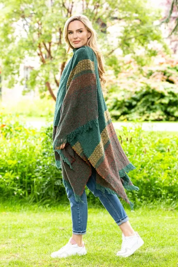 Outlet Sweater Shop Ruanna Celtic Cape Emerald Green