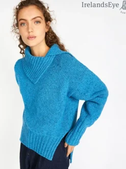 Online Sweater Shop Slouchy Funnel Neck Sweater