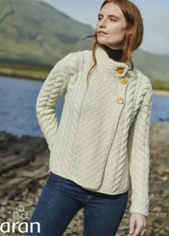 Sale Sweater Shop Super Soft Aran Button Cardigan
