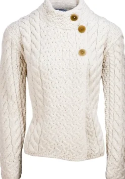 Sale Sweater Shop Super Soft Aran Button Cardigan