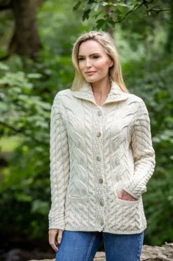 Hot Sweater Shop Super Soft Merino Wool Ladies Cardigan