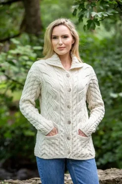Hot Sweater Shop Super Soft Merino Wool Ladies Cardigan