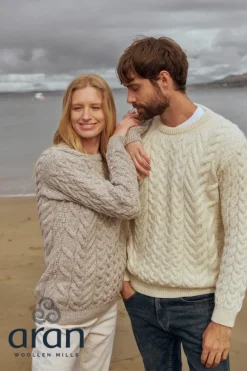 Fashion Sweater Shop Super Soft Merino Wool Sweater Oatmeal