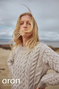 Fashion Sweater Shop Super Soft Merino Wool Sweater Oatmeal