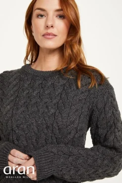 Fashion Sweater Shop Super Soft Merino Wool Sweater Charcoal