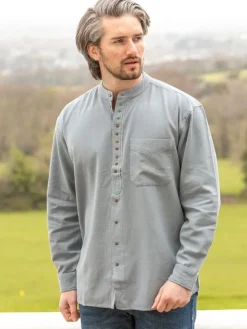 Clearance Sweater Shop Traditional Grandfather Shirt Cloud