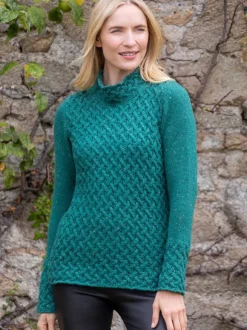 Clearance Sweater Shop Trellis Sweater Green Garden