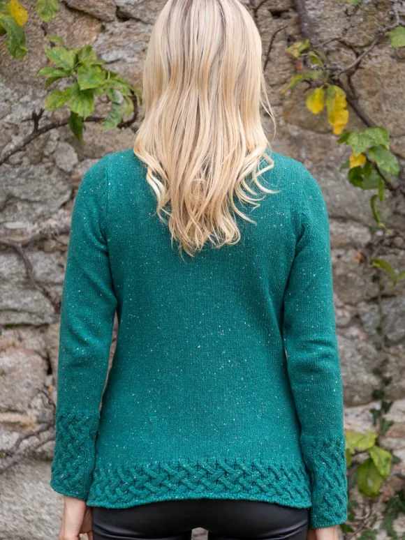 Clearance Sweater Shop Trellis Sweater Green Garden
