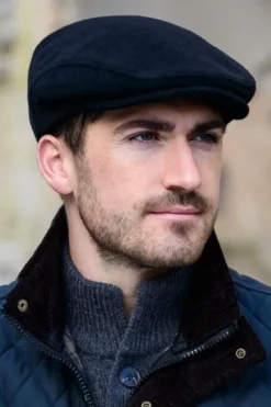 Outlet Sweater Shop Trinity Flat Cap Black