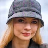 Fashion Sweater Shop Tweed Flapper Cap Col. 150